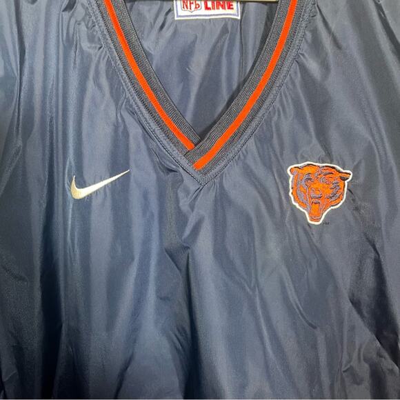 VNTG NFL NIKE PRO LINE CHICAGO BEARS reversible jacket sports team wear XXL - Picture 3 of 6